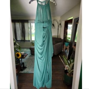 Dark green bridesmaid dress
